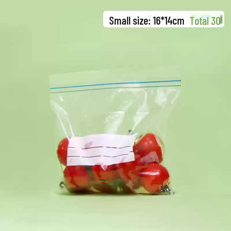 Food-Grade Sealed Ziplock Bag for Refrigerator Storage, Thick and Durable.