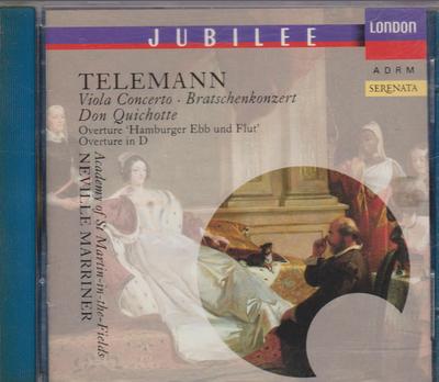 CD ТЕЛЕМАН, МАРРИНЕР; AMF - Телеман;Концерт для альта 4302652 London Records 1991 Германия Классика Б/У