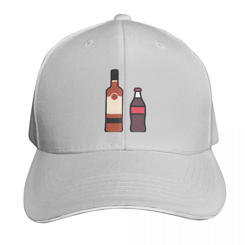 rum and coke Baseball Cap Bobble Hat Golf Hat Snap Back Hat Christmas Womens Hats Unisexs