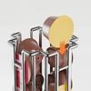 Coffee Capsule Holder 24 Capsules Coffee Capsule Dispenser Metal Holder Rotatable Capsule Storage Rack Coffee Accessories