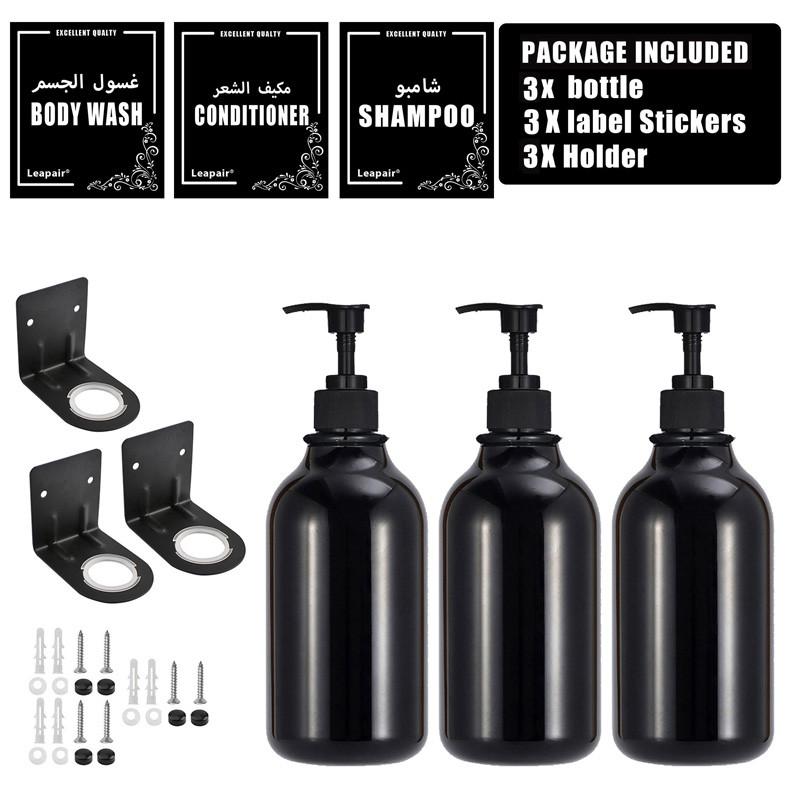 500 мл дозатор для мыла в ванной комнате многоразовый ручной насос бутылка пластиковая пустая косметическая упаковка бутылки кондиционер бутылки