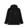 Sports Casual Minimalist Logo Hooded Windbreaker Men Outerwear Black 152517623-3