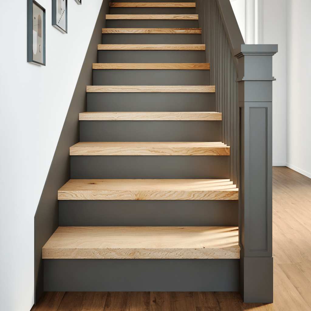 Vidaxl Stopnie Schodowe, 16 Szt. Surowe 80X30X2Cm Lite Drewno Dębowe