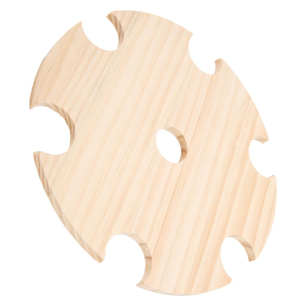 Wooden Wine Glass Drying Rack and Bottle Holder Wine Storage for 6 Glass And 1 Wine Bottle