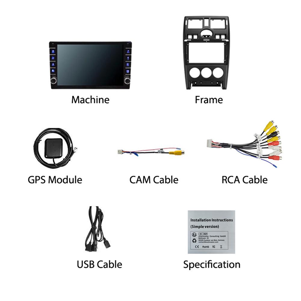 2 Din автомобильный радиоприемник мультимедийный видеоплеер для LADA Priora 2007-2021 с кнопочной ручкой Android GPS-навигация Carplay 2 + 32 ГБ