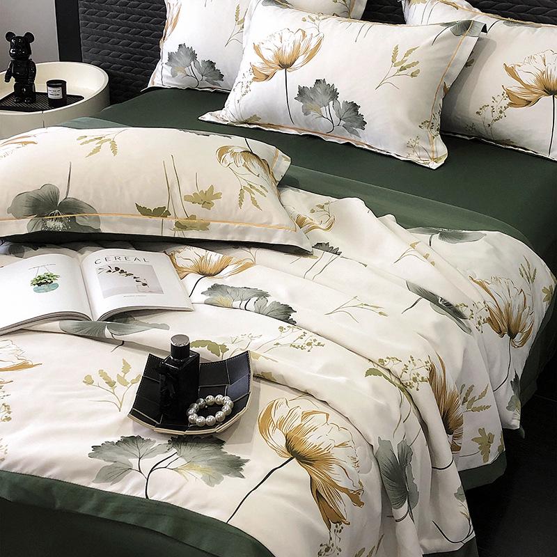 Летний комплект одеяла из тенселя: 25 дизайнов - Легкий шелк, Стирающийся, Идеально подходит для кроватей в студенческих общежитиях