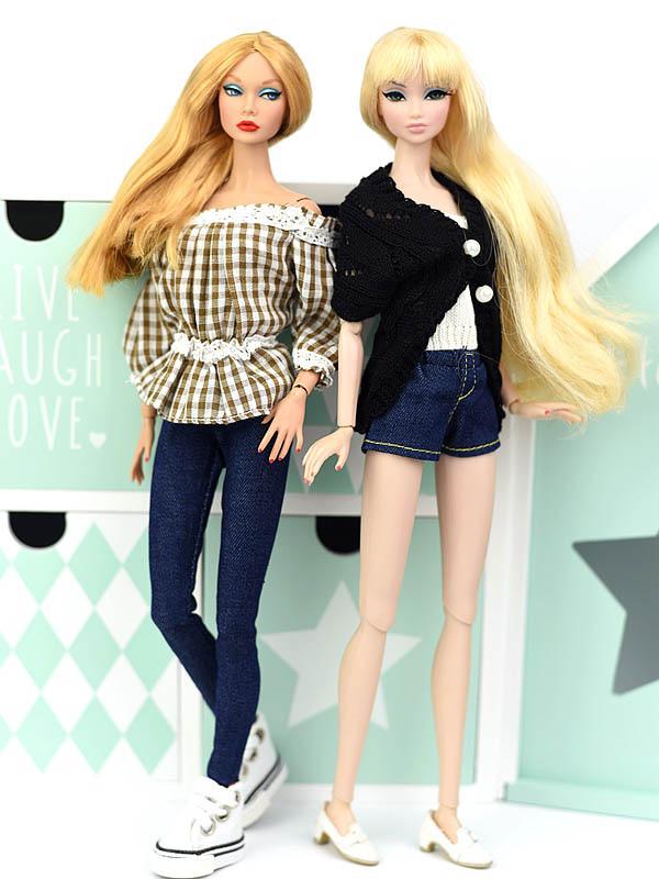 Elastic Jeans Bottom Trousers Pants For Barbie Doll Clothes Fashion Outfit Shorts For Blythe 1/6 BJD Dolls Accessories