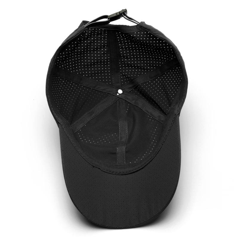 Корейская версия быстросохнущей бейсболки однотонная женская кепка с солнцезащитным козырьком для улицы мужская дышащая шляпа с отверстиями для солнца