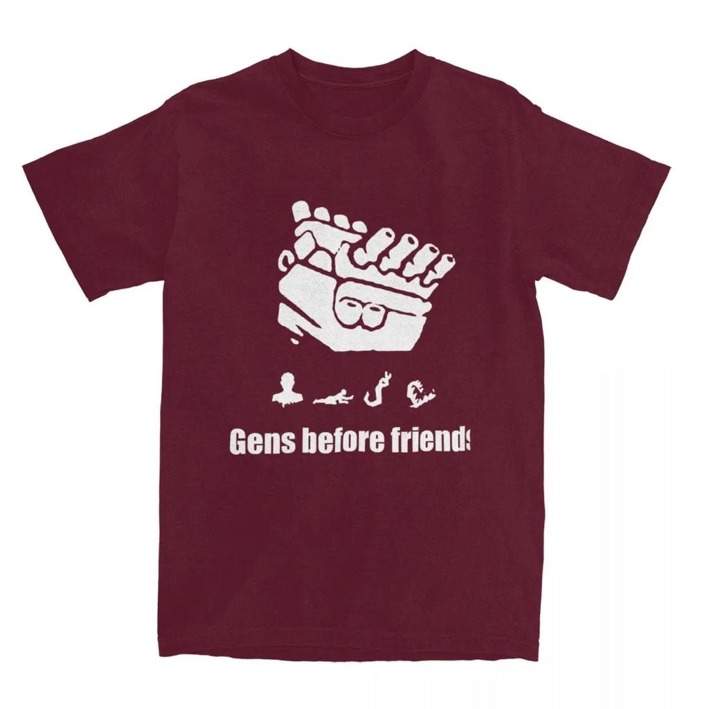 Парная футболка Gens Before Friends Футболки Модная Популярная Игровая Пляжная Футболка Классическая Печатная Хлопковая Одежда Большого Размера