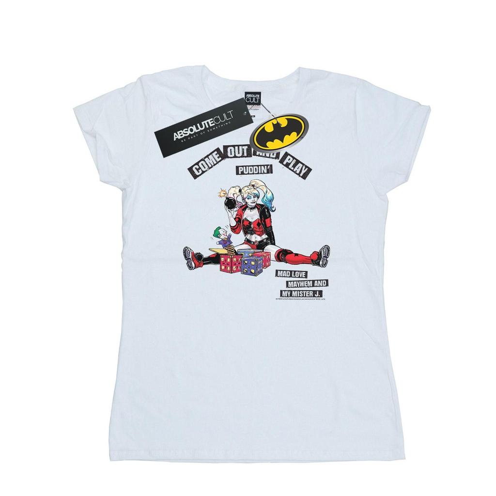 DC Comics Womens/Ladies Harley Quinn Come Out And Play Cotton T-Shirt