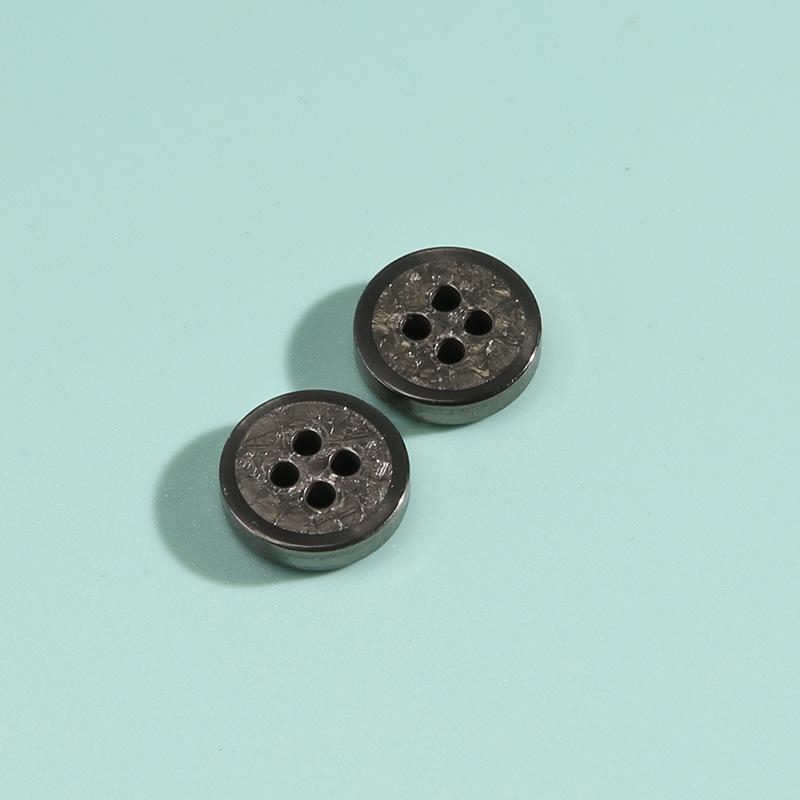 Черно-белая рубашечная пуговица круглая четырехглазая мужская и женская одежда полимерная пуговица детская рубашка пуговица для свитера аксессуары