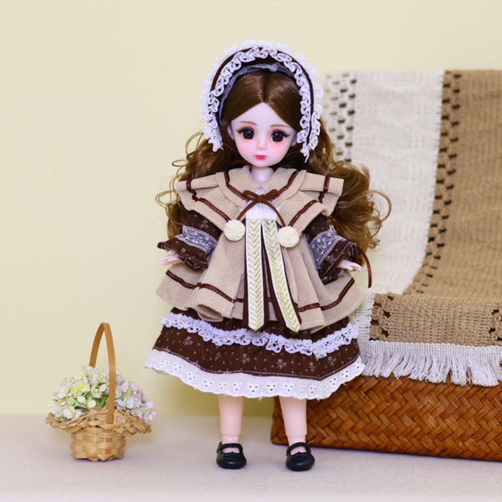 Привлекательные глаза 30 см BJD кукла с одеждой 1/6 SD принцесса макияж шарнирная кукла девочка подарок