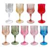 Yousheng 12 шт. бокалы для вина Cordial Goblet Glasses 220 мл многоразовые пластиковые коктейльные бокалы для свадеб вечеринок