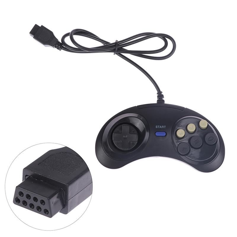 Классический проводной геймпад с 6 кнопками для Sega Md2 Mega Drive, игровые аксессуары