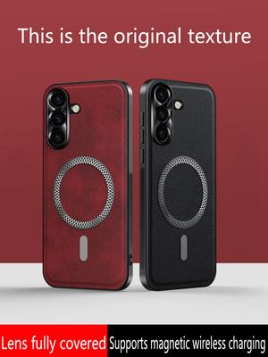 Чехол для Samsung Galaxy S25 S24 Ultra PU + TPU Задняя крышка Чехол для телефона Galaxy S23 S22 Plus Для Samsung S24 S21 FE 5G Роскошный чехол