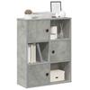 VidaXL Bookcase Concrete Grey 60x24x76.5 Cm Engineered Wood, Bookshelf, Storage Rack, Book Support, 860385