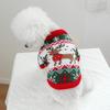 Cartoon Pattern Dog Snowflake Sweater Soft Cat Elk Knitwear Pet Christmas Sweater  Holiday Suit