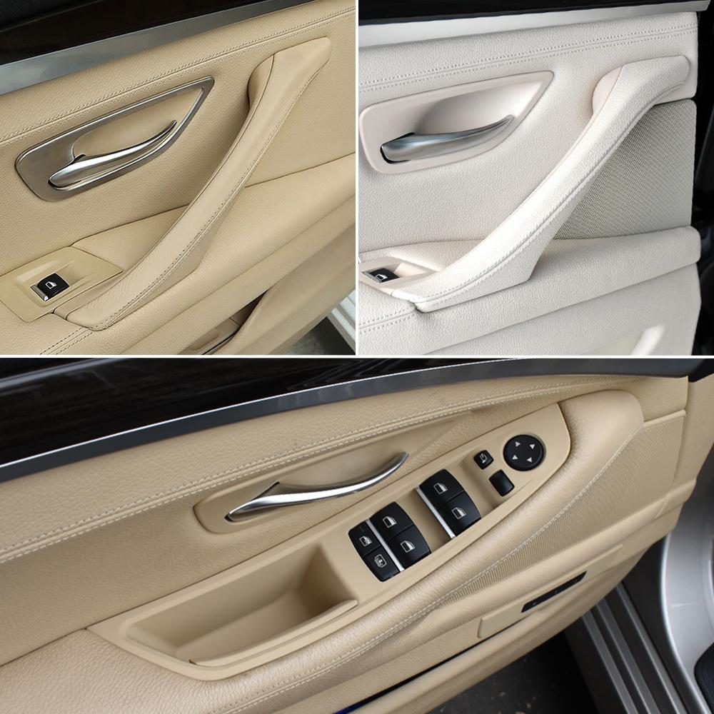 LHD 7 шт., подлокотник для внутренней двери, панель, ручка с кожаным внешним чехлом для BMW 5 серии F10 F11 F18 520 523 525 528 530
