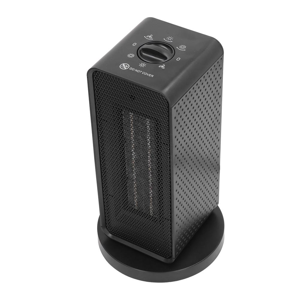 1200W Small Space Heater Oscillating Vertical Fast Heating Overheat and Tip Over Protection for