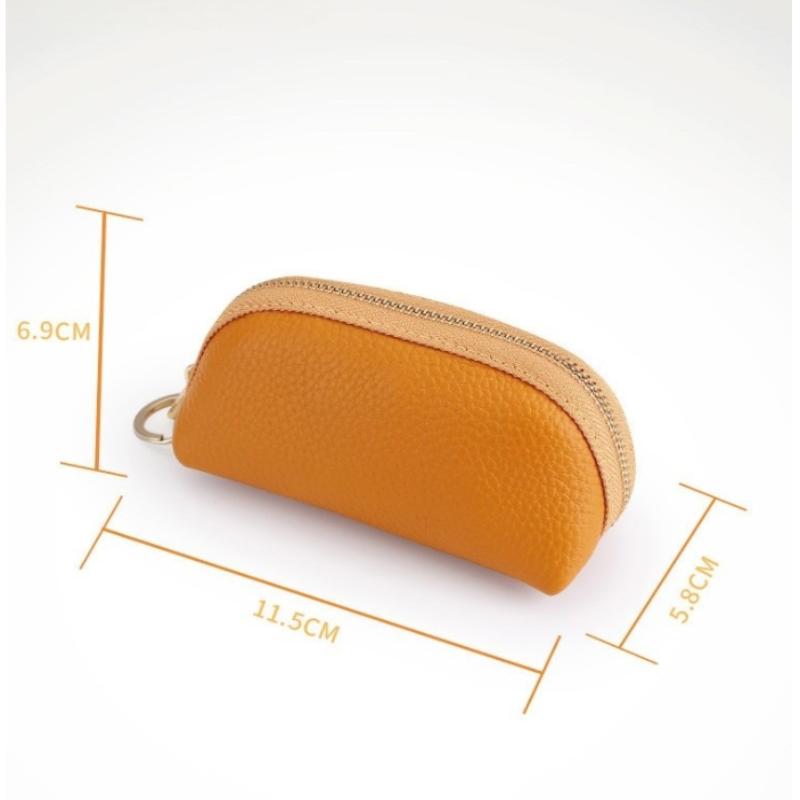 Чехол для ключей автомобиля из искусственной кожи Мужской Женский Кошельки Обложки для ключей от дома Сумка-кошелек на молнии Отделения для карт