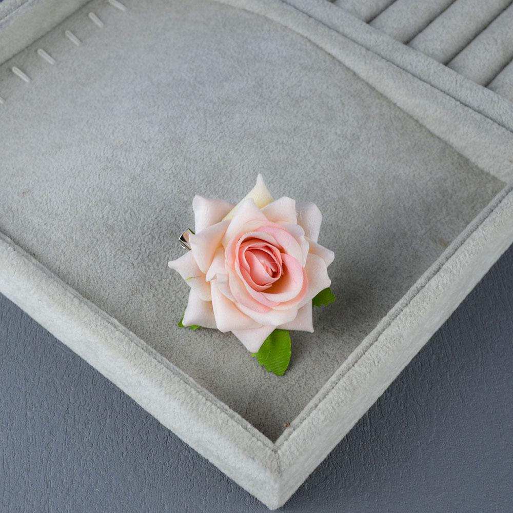 Винтажная красная роза заколка для волос сбоку для танцевальных выступлений