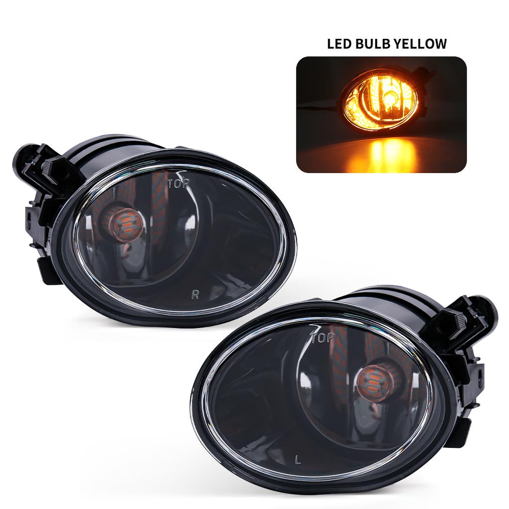 For BMW E39 M5 2001 2002 2003 E46 3 Series M3 2002 2003 2004 2005 2006 Fog Lights Headlight Front Driving Lamp Halogen LED Bulbs