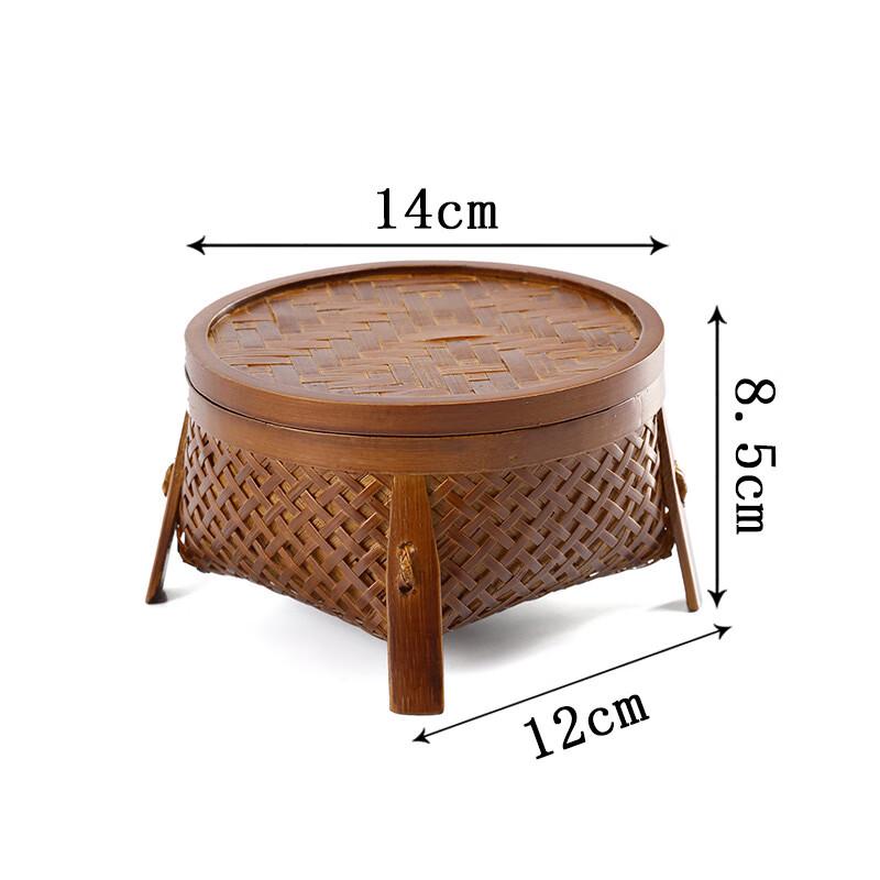 Мини-корзина для хранения из бамбука ручной работы