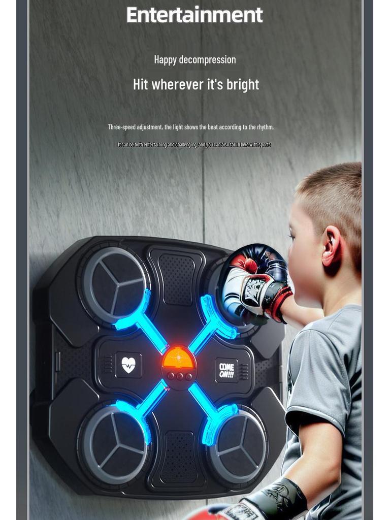 Kids' Electronic Music Boxing Target: Rhythm Training & Stress Relief Toy