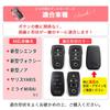 MKMC Smart Key TPU Compatible with Toyota New Models Noah Yaris and Mirai Case, Material, Voxy, (90 Series), Sienta, Cross, (Voxy Noah) (Crystal