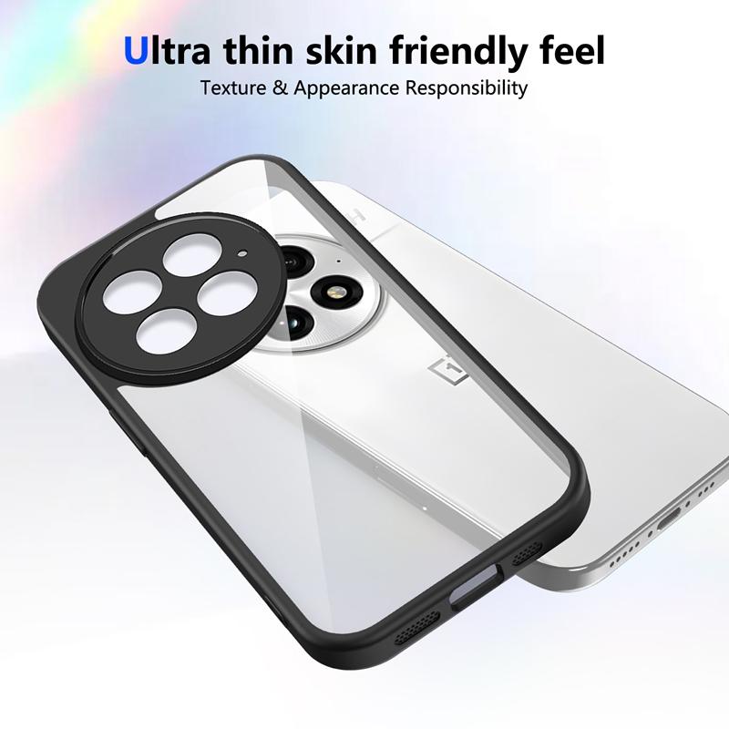 Transparent Silicone Case For OnePlus One Plus 13 13R 13T 13S 12R 11 11R 10R 9R 9RT 8T 7 7T PC Back TPU Bumper Shockproof Cover