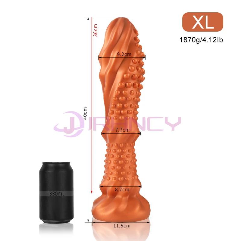 38-92mm Huge Anal Plug Dildos for Women Masturbation Sex Toys Silicone Particle Prostate Massage Anal Dilation Big Butt Plug Gay