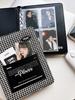 Клетчатая ткань A5 Папка K-pop Фотокарточки Коллекционная книга Хранение фотокарточек айдолов Держатели Альбом Канцелярские товары
