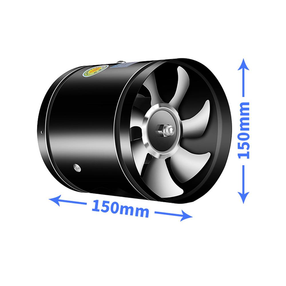 Круглый линейный канальный вентилятор, вытяжной вентилятор с низким уровнем шума для кухонь, ванных комнат,