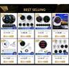 52MM Car Gauge Oil Temperature Gauge 50-150°C Digital Oil Temp Sensor 1/8NPT With Alarm For 12V 24V Car Boat Marine Motorcycle