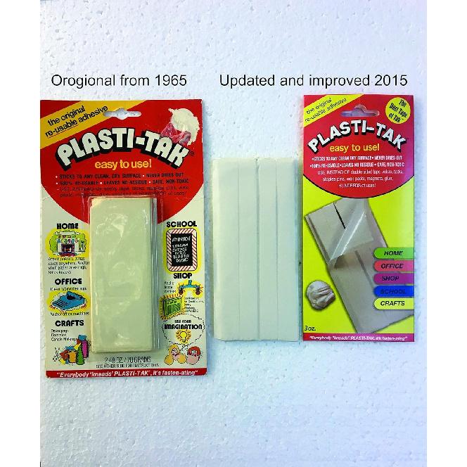 15oz Plasti-Tak The Original Re-ble Adhesive Putty- The Duct Tape of Tak Never Dries Out, Hundreds of Uses! (5 x 3oz Pack)