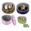 Breathable Guinea Pig Bed Thick Removable Mat Chinchillas Nests Cozy Small Pet Sleep Mat Ferrets