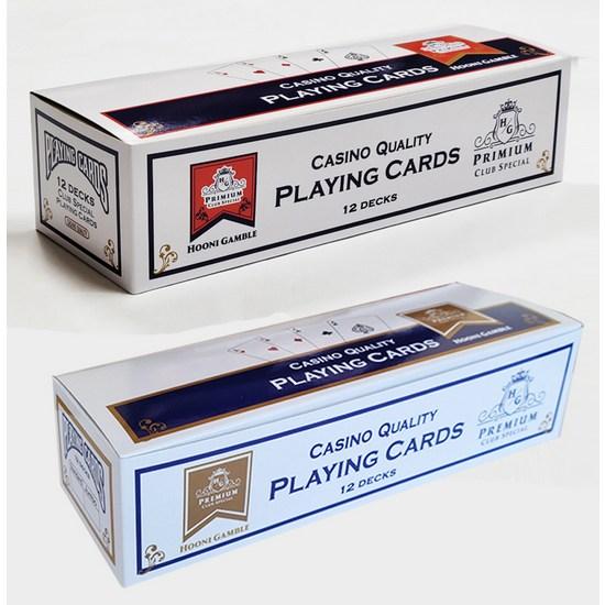 Hooni Gamble Jumbo Index Large Letter JJ Grid Pattern Hold'em Playing Card Dozen Box 12P, популярная корейская игра