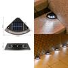 8Pcs Solar Step Lamp Outdoor Waterproof Wireless Garden Stair Lighting for Patio Walkway Deck Steps Garden Decorative Lights