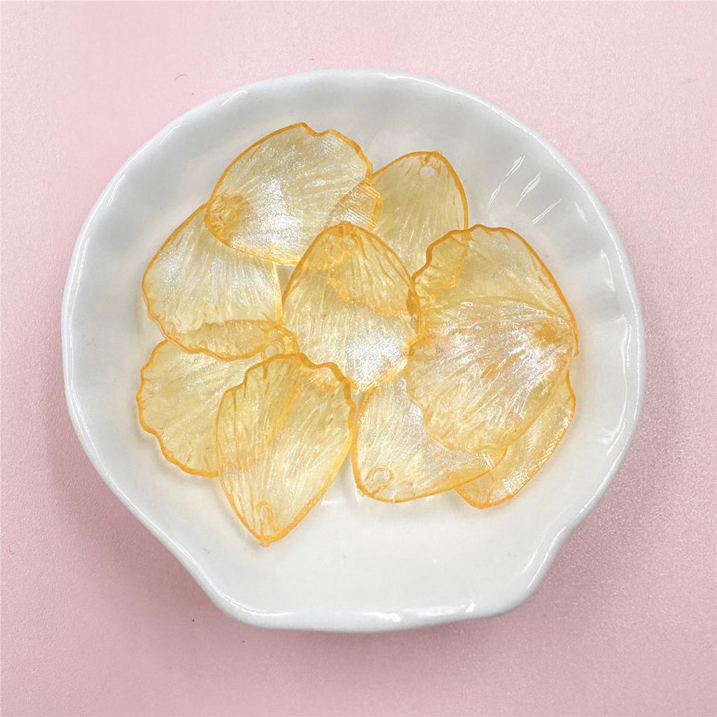 10 шт. 19*23 мм акриловые прозрачные бусины-лепестки цветов для изготовления ювелирных изделий, материалы из бисера