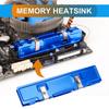 Uxcell Blue Aluminum Heatsink DDR Memory Heat Spreader Shim Cooler Desktop Memory Radiator Heatsink 2pcs