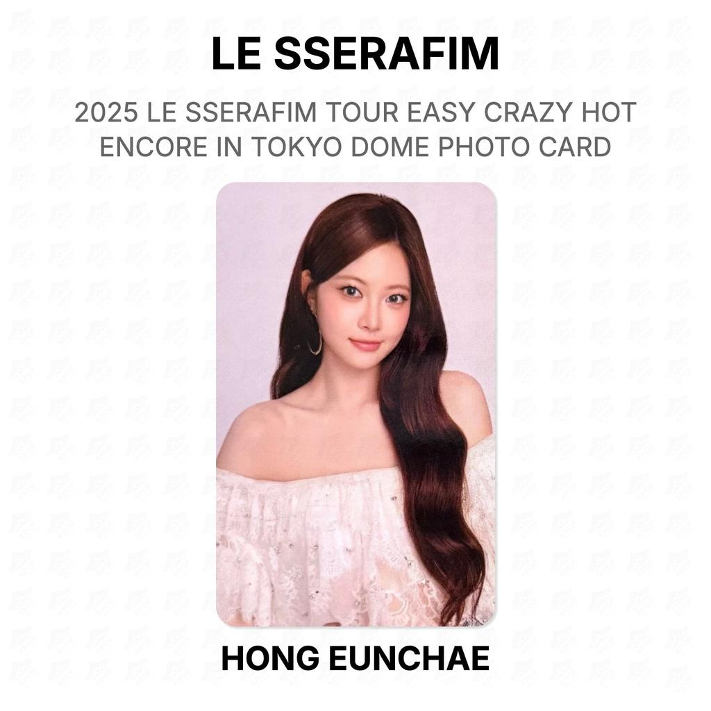 LE SSERAFIM 2025 LE SSERAFIM ТУР EASY CRAZY HOT Encore В TOKYO DOME ФОТОКАРТОЧКА Официальная фотокарточка