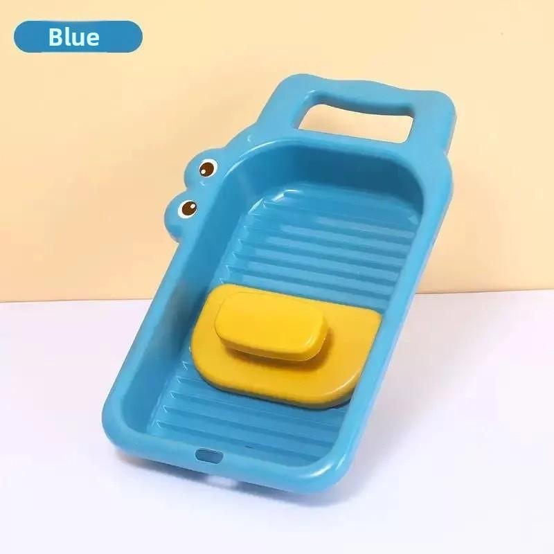 Мультяшный крокодил Стиральная доска Утолщенная Ручная стирка Прачечные доски Стиральная доска для грязной одежды с Мыльницей Дизайн для Стирки Нижнего белья