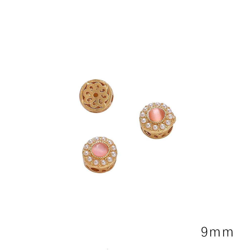 Медный песок, золото, полая перегородка, бусина для изготовления ювелирных изделий своими руками, аксессуары для рукоделия