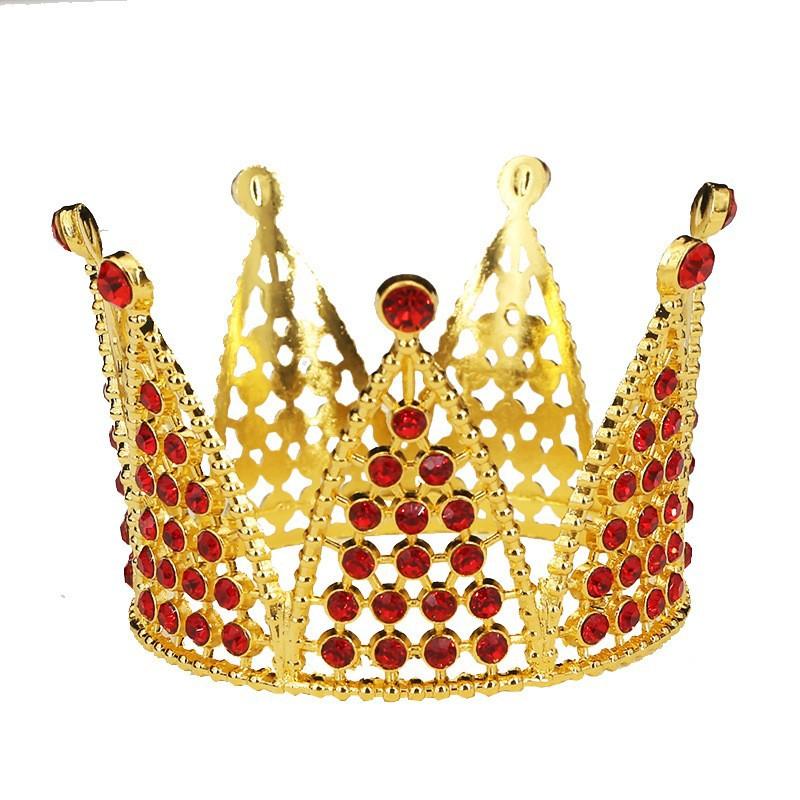 Корона для вечеринки, дня рождения, выпечки, украшения, шоу, детские аксессуары для волос, свадебные аксессуары, круглая тиара, сплав, стразы, корона