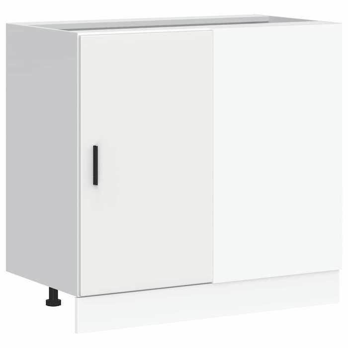 VidaXL Meuble sous évier "Lyon" Bois d'ingénierie blanc 854289