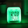 Digital Clock Multifunctional Temperature Display Alarm Clock Square Color Changing Electrical Alarm Clock for Office