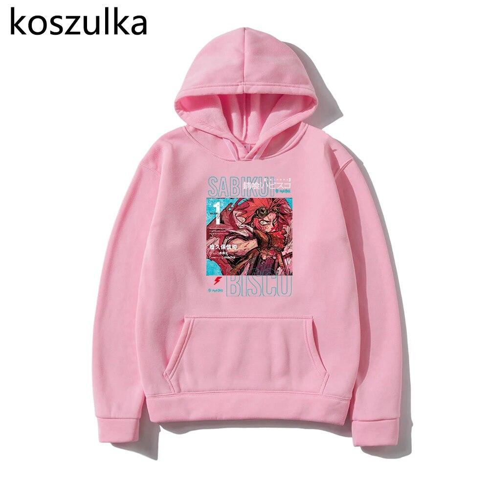Горячая толстовка с капюшоном в стиле аниме Sabikui Bisco, унисекс, манга, Harajuku Bisco, толстовки с принтом, женские толстовки, винтажные пуловеры, женские зимние топы