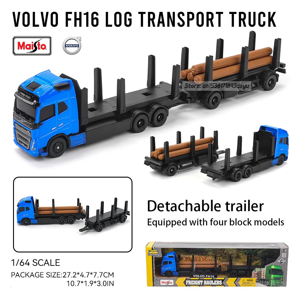 Майсто 1:64 SCANIA 770 S Volvo Транспортное средство для перевозки вилочных погрузчиков Экскаватор литая точная модель автомобиля Коллекция моделей подарок