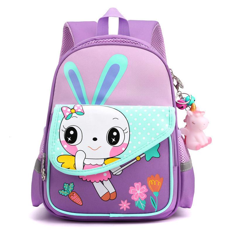 Adorable Cartoon Kids Backpack For Boys And Girls Nylon Lightweight Cute School Bag