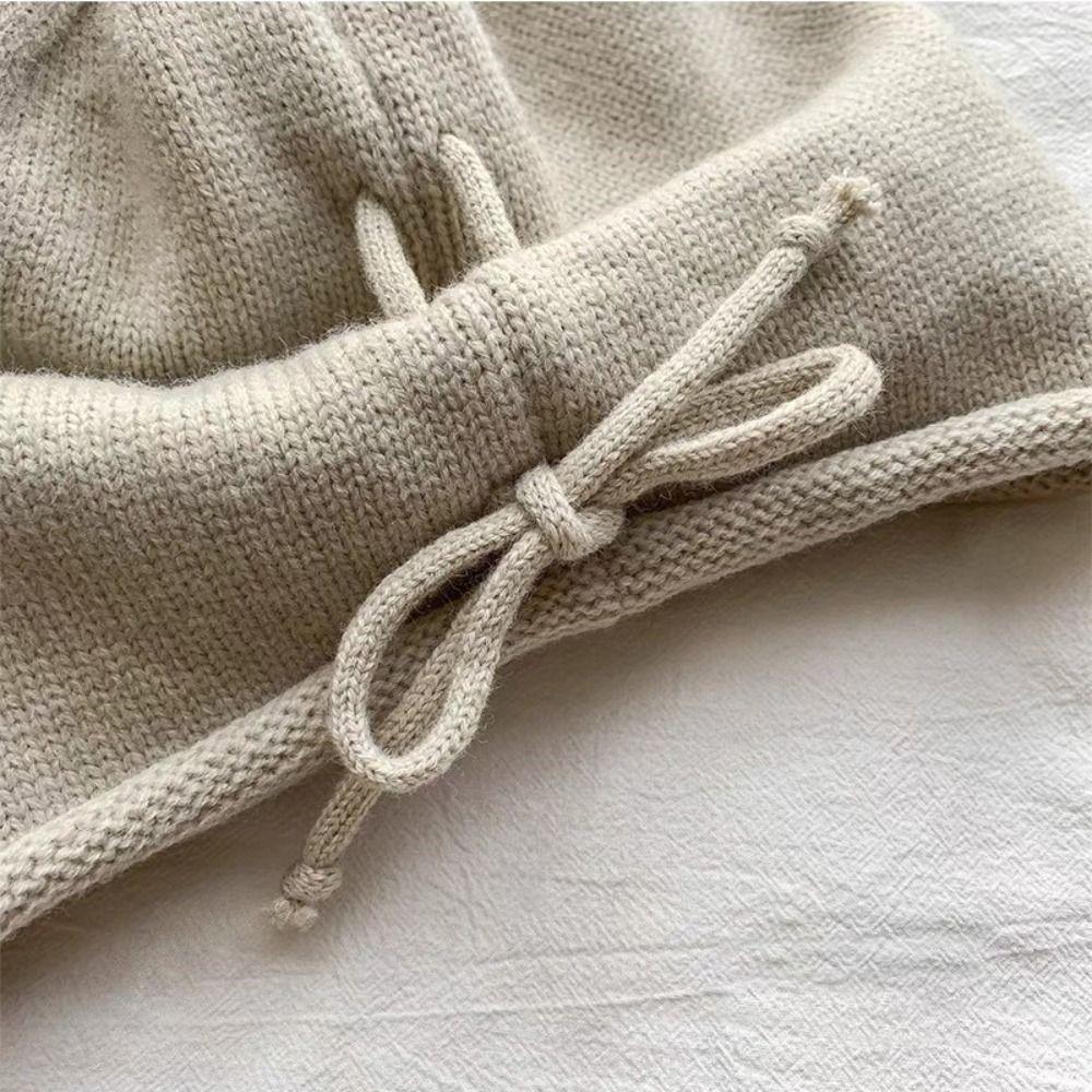 Сплошной цвет вязаная шапка теплый штабелируемый капот унисекс шапочки женские